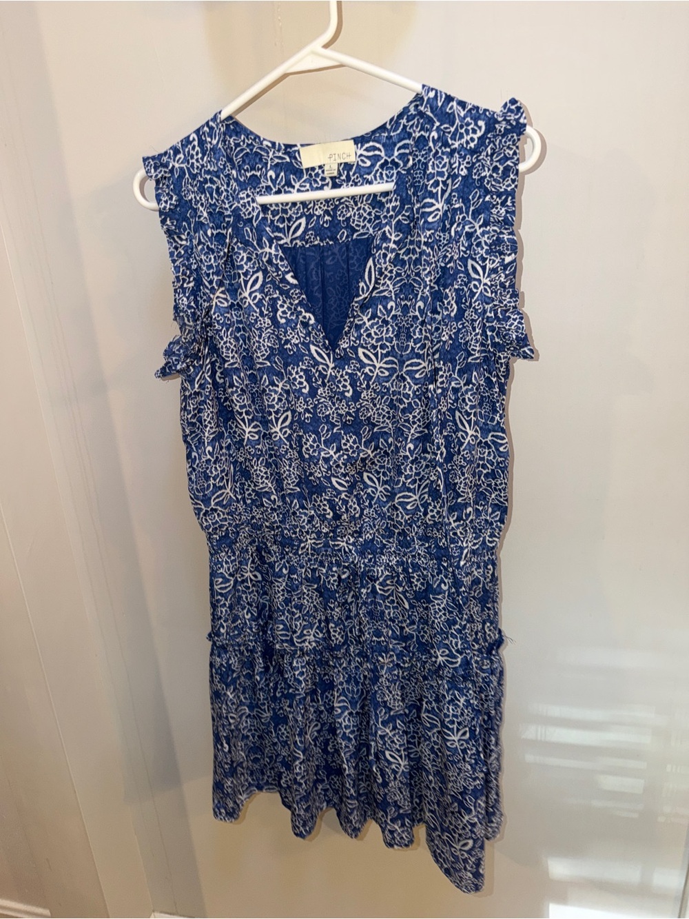 Pinch Blue and White Floral Midi Dress